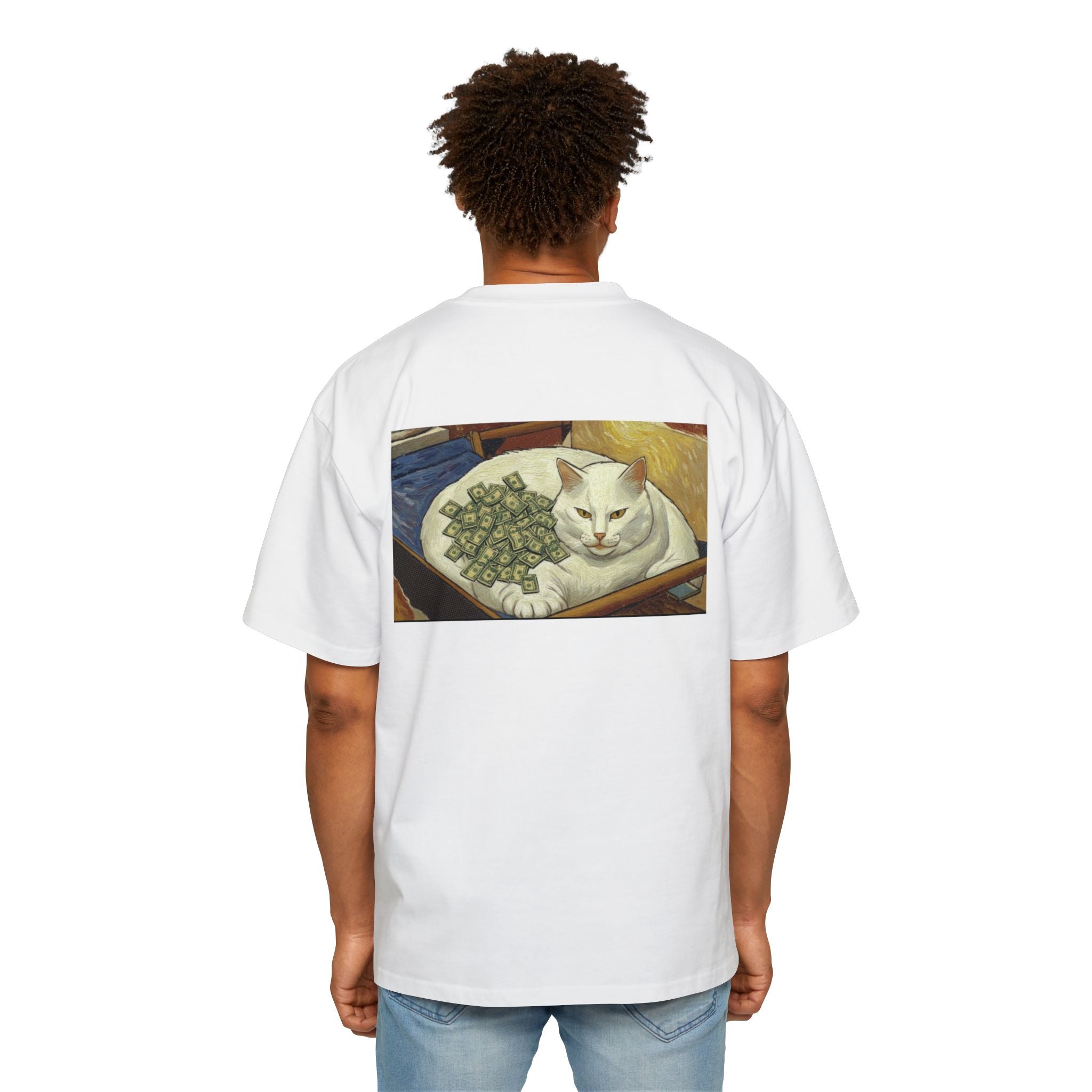 Oversized Tee — 'Cash In Da Belly' Graphic Shirt