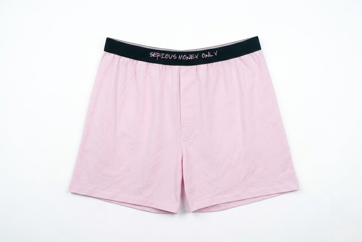 4067 Men's Relaxing Underwear - Bubble Pink & Midnight Blue (2-Piece Pack)