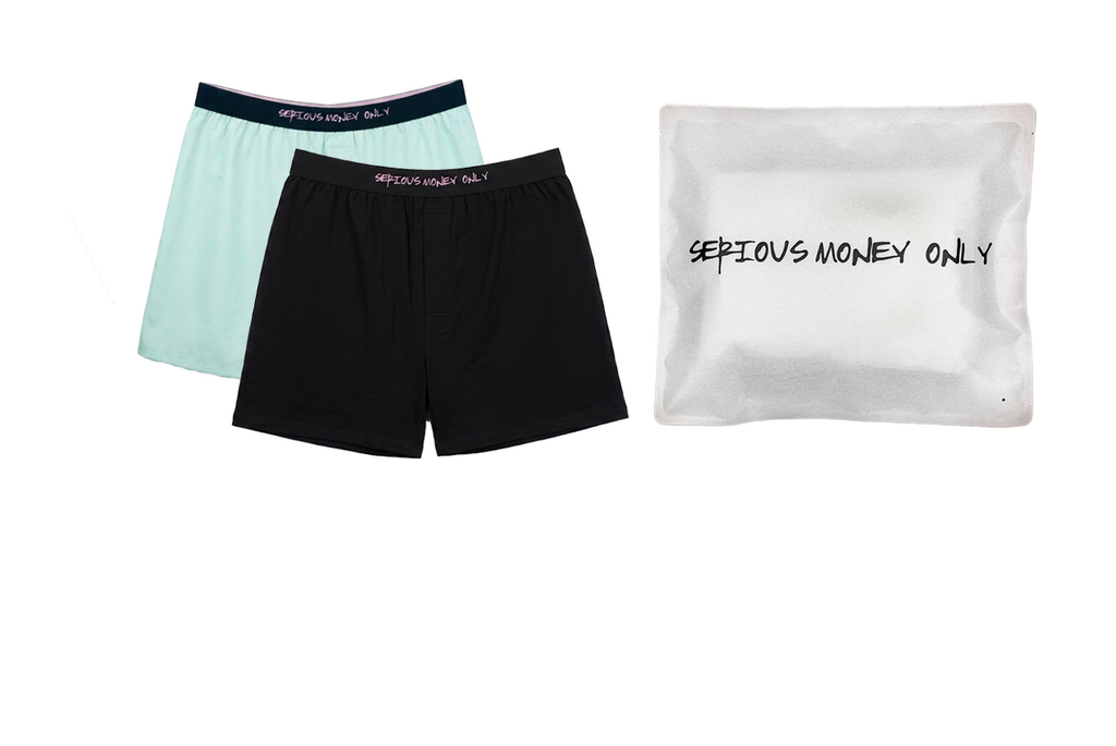 4067 Men's Relaxing Underwear - Matcha Latte & Black (2-Piece Pack)