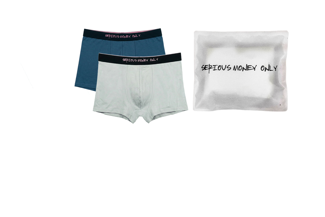 5015 Men's Fitted Underwear – Moonstone & Sapphire (2-Piece Pack)