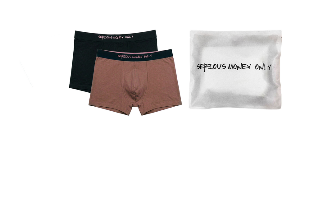 5015 Men's Fitting Underwear - Mocha Latte & Black (2-Piece Pack)