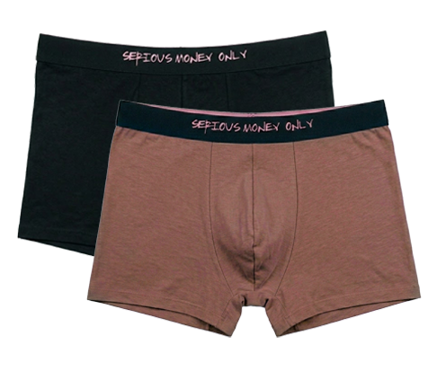 5015 Men's Fitting Underwear - Mocha Latte & Black (2-Piece Pack)