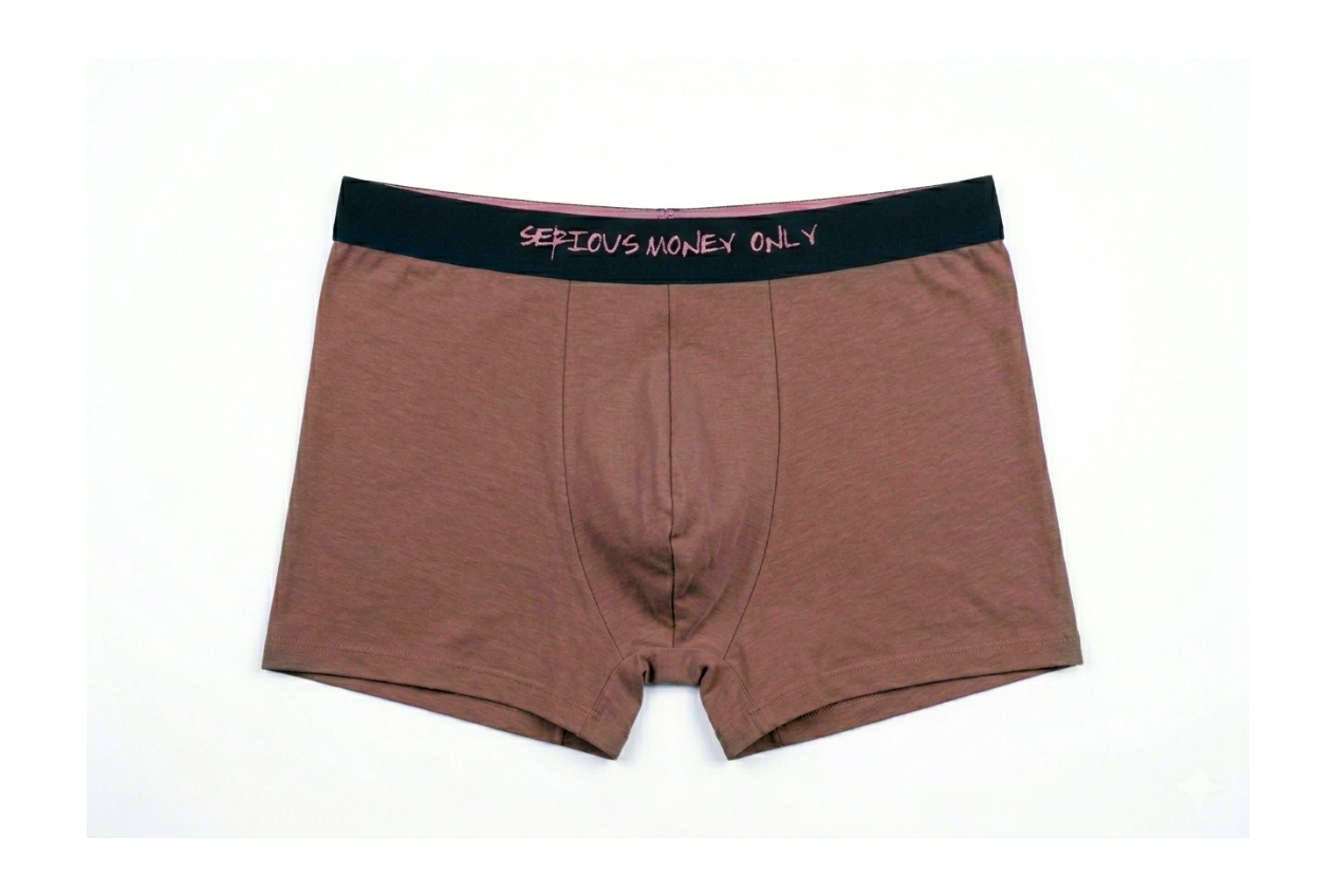 5015 Men's Fitting Underwear - Mocha Latte & Black (2-Piece Pack)