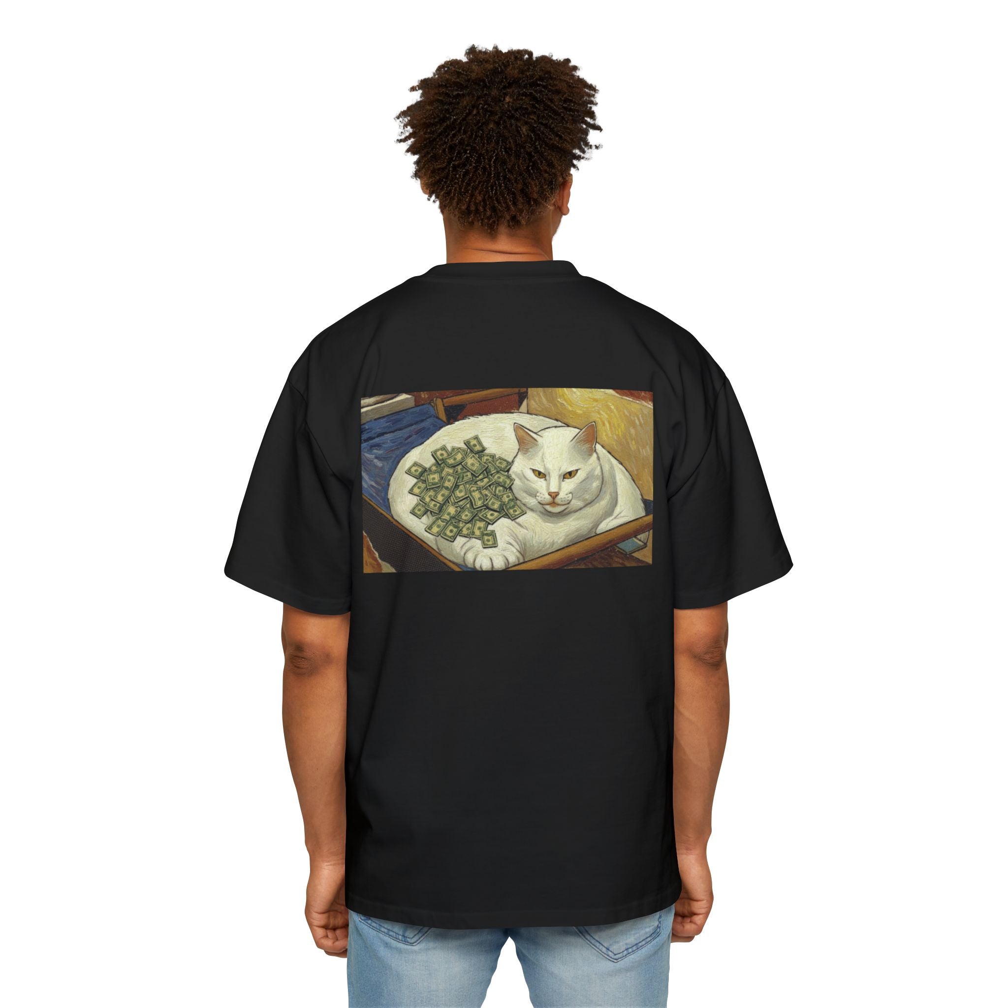 Oversized Tee — 'Cash In Da Belly' Graphic Shirt