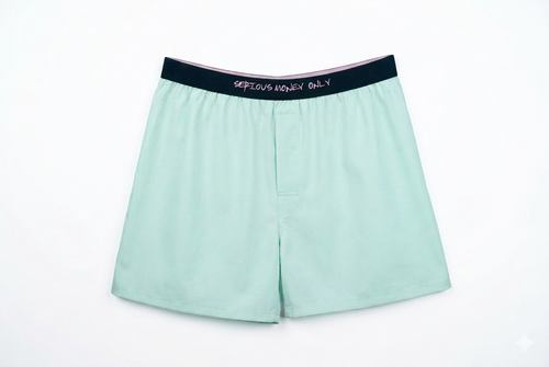 4067 Men's Relaxing Underwear - Matcha Latte & Black (2-Piece Pack)