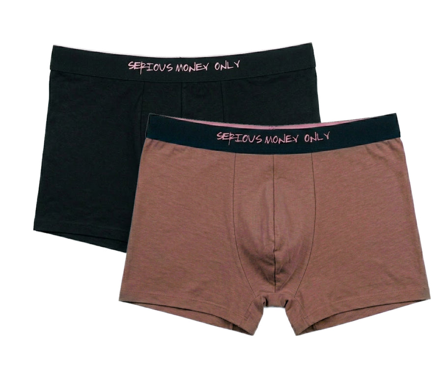 5015 Men's Flexible Fit Underwear - Mocha Latte & Black (2-Piece Pack)